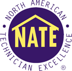 NATE Logo badge